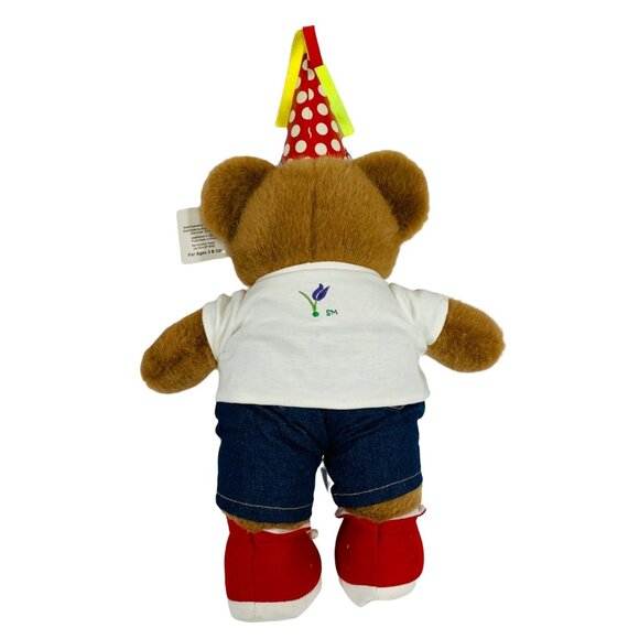Galerie Birthday Teddy Bear Plush Party Brown Stuffed Animal Outfit Toy Gift - Picture 2 of 10